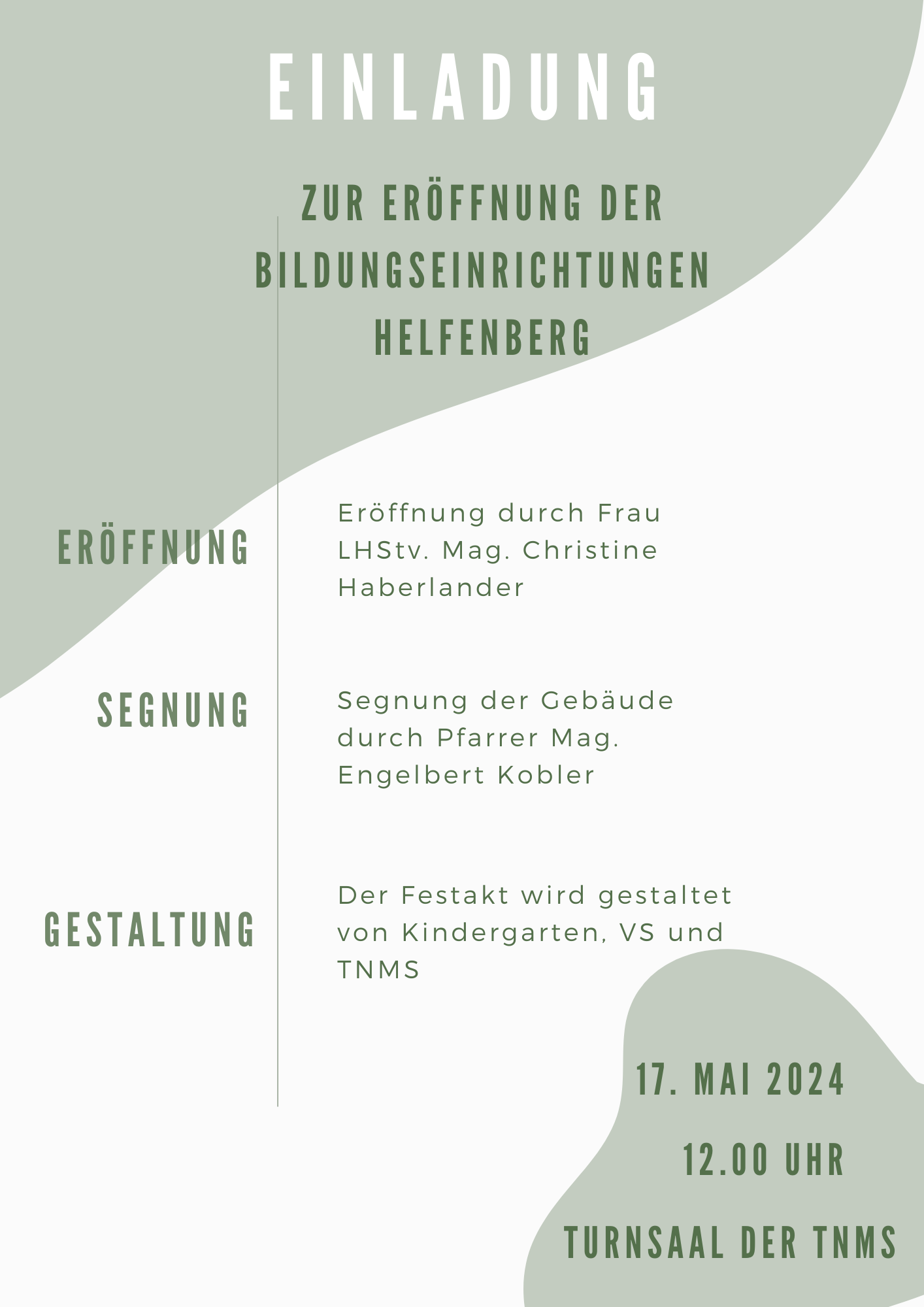 Einladung zum Schulfest!